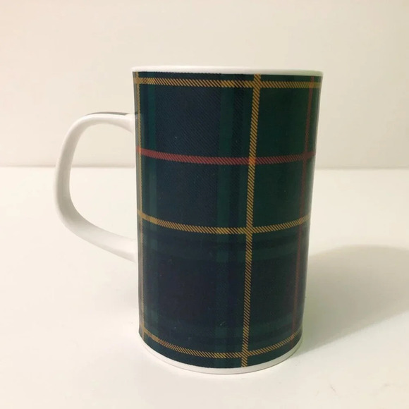 Lot of 2 Dunoon Scotland Mugs Coffee Cups Tartan Plaid - Picture 13 of 16